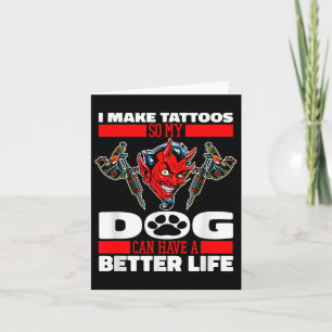 Tattooist Hund Tattoos Tattooer - Tattoartist _1 Kort