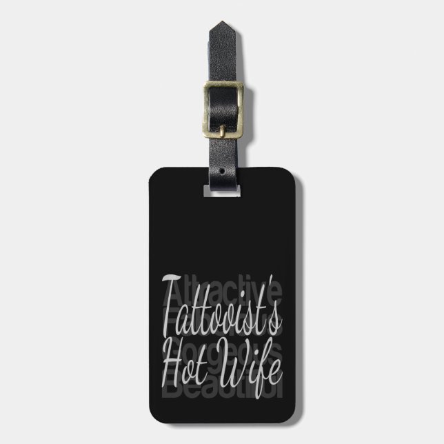 Tattooists hoade frun bagagebricka (Vertikal Framsida)