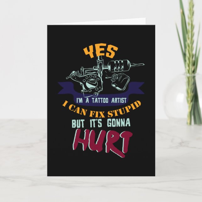 Tattoon är konst kort (Framsida)