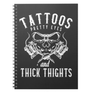 Tattoos Älskare Inked Tattoo Artist Anteckningsbok