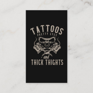 Tattoos Älskare Inked Tattoo Artist Visitkort