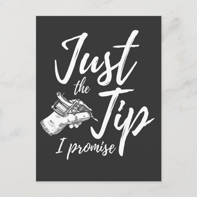 Tattoos Älskare Tip Innrik Tattoartist Vykort (Framsida)