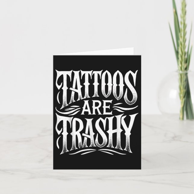 Tattoos är Trashy Funny Sarcasm Joke Women Manar o Kort (Framsida)