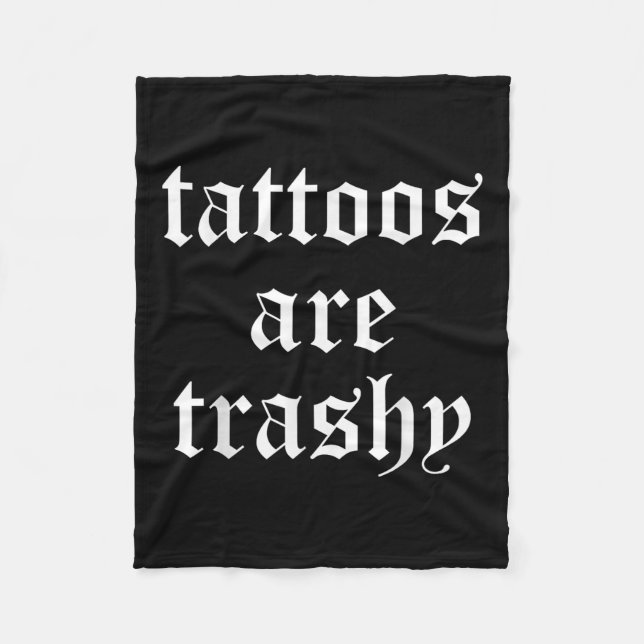 Tattoos är Trashy Manar Women Fleecefilt (Framsidan)
