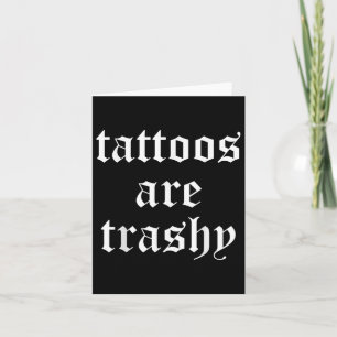 Tattoos är Trashy Manar Women Kort