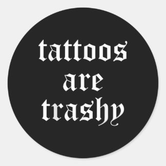 Tattoos är Trashy Manar Women Runt Klistermärke
