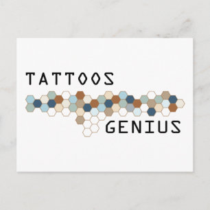Tattoos Genius Vykort