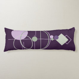 Tattoos Linoke | Abstrakt för Lila Grönt i Böhmen Kroppskudde