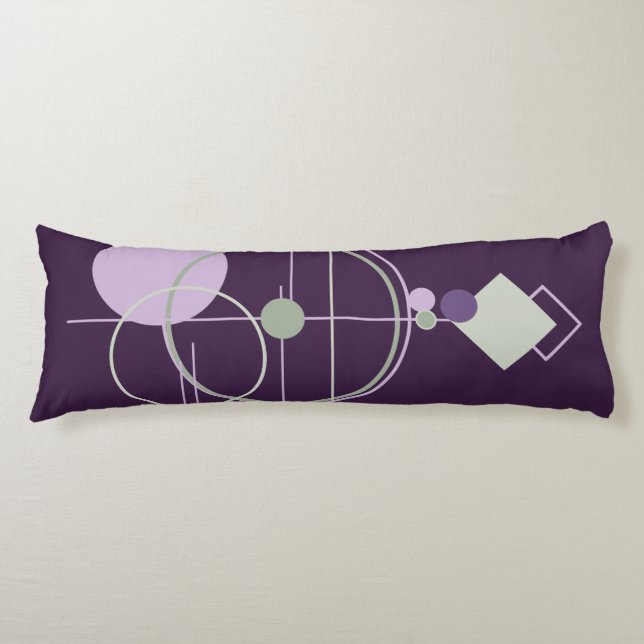 Tattoos Linoke | Abstrakt för Lila Grönt i Böhmen Kroppskudde (Framsidan)