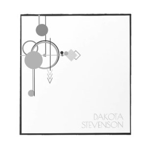 Tattoos Modern Art Deco   Monokrom märkning Anteckningsblock