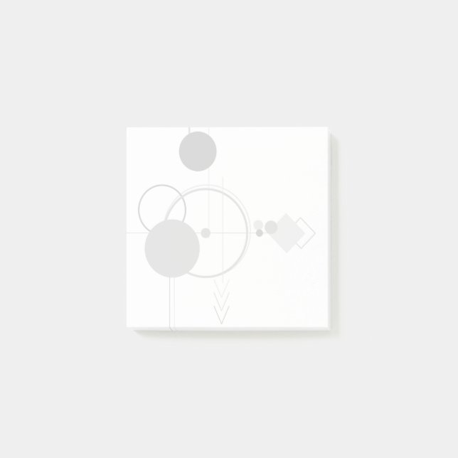 Tattoos Modern Art Deco | Monokrom minimalism Post-it Block (Framsida)