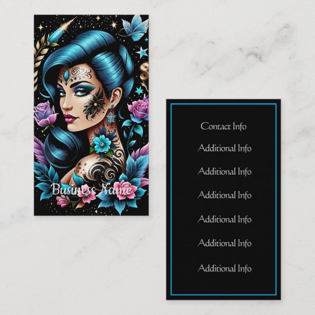 Tattoos och Ro Visitkort (Fram/baksida)