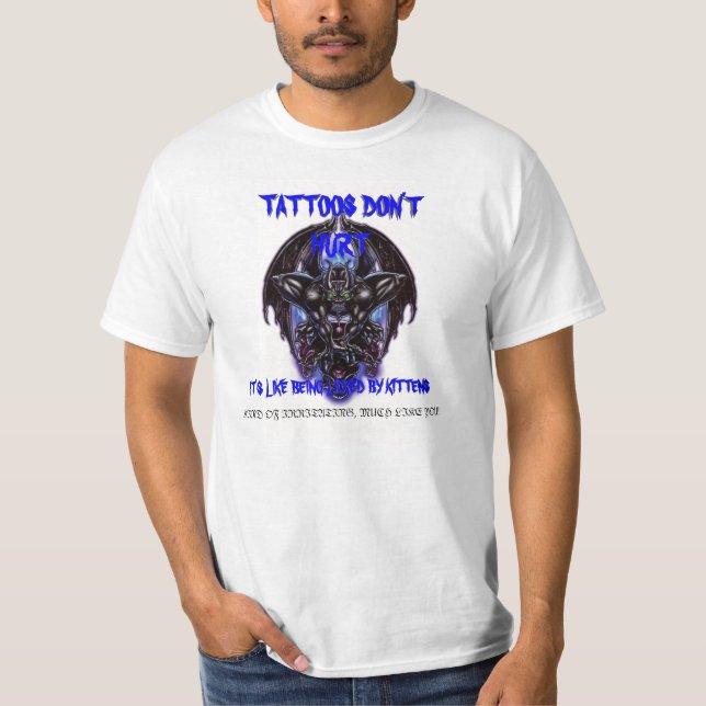 Tattoos Ont inte T-shirt (Framsida)