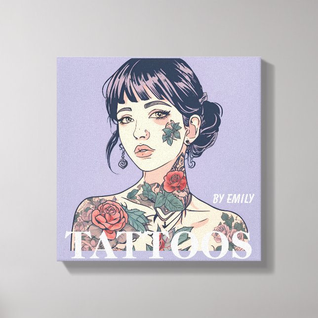 Tattoos Salon Canvastryck (Framsida)