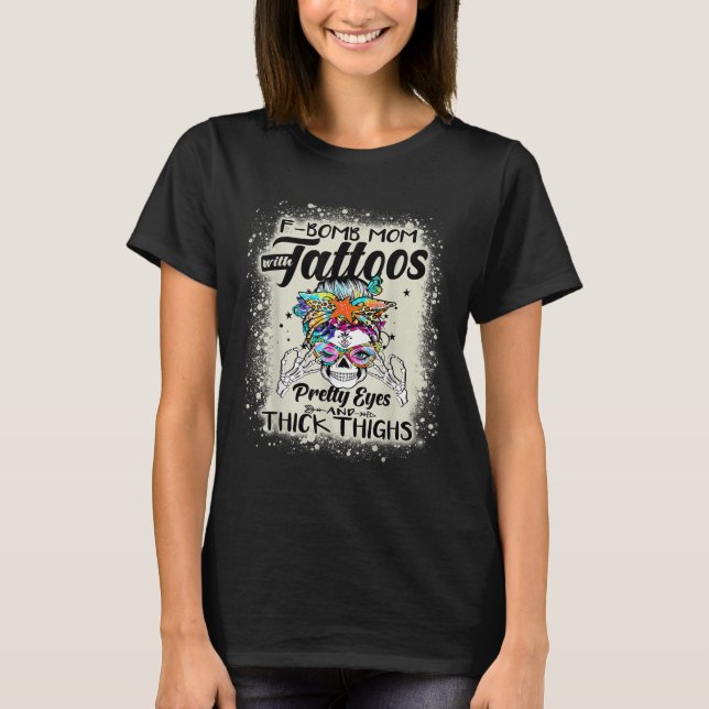 Tattoos Söt Öga och Thic T Shirt (Framsida)