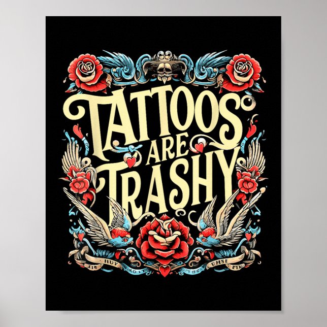 Tattost Tattoos är Trashy Sarca Poster (Framsidan)