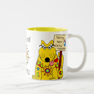 TATTS.. INTE CATS! Två-Tonad MUGG