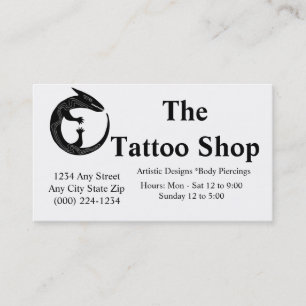 Tatuera Affärskort Visitkort