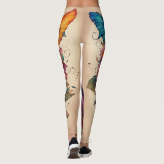 Tatuera stil mystiskt och magiskt färgat sprit leggings
