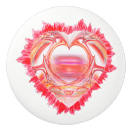 Tatuerad hjärtteckningsdesign knopp