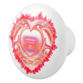 Tatuerad hjärtteckningsdesign knopp