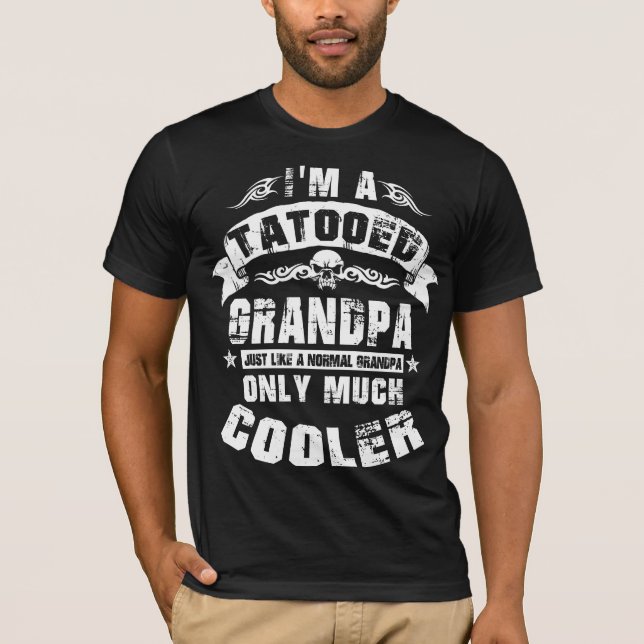 Tatuerad morfar tee shirt (Framsida)