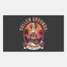 Tatuerad Pinup Kaffe Dam Retro Vintage