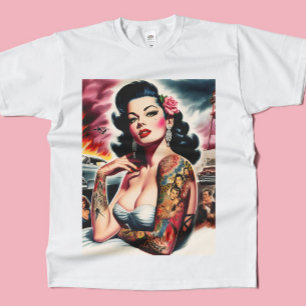 Tatuerad Vintage Pin-up T Shirt