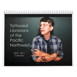 Tatuerade bibliotekarier av den Stillahavs- Kalender