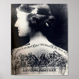 Tatuerade flapper - kärlek varandra poster