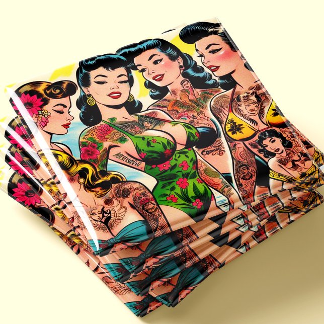 Tatuerade serieteckningar flickor magnet (Skapare uppladdad)