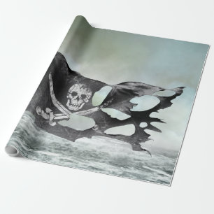 Tatuerat Pirat Flagga Presentpapper