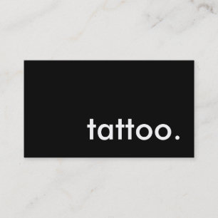 tatuering. (anpassadet färg) visitkort