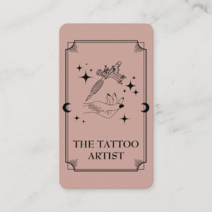 Tatuering av tarotkort Konstnär Celestial visitkor Visitkort