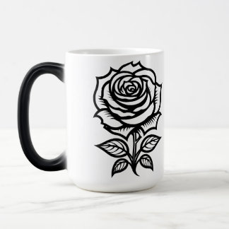 Tatuering Flash Art Enkel Ros Magisk Mugg