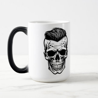 Tatuering Flash Art Mohawk Skalle Magisk Mugg
