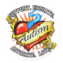 Tatuering för Autismklassikerhjärta