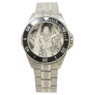 Tatuering för bläck för demon för kall armbandsur
