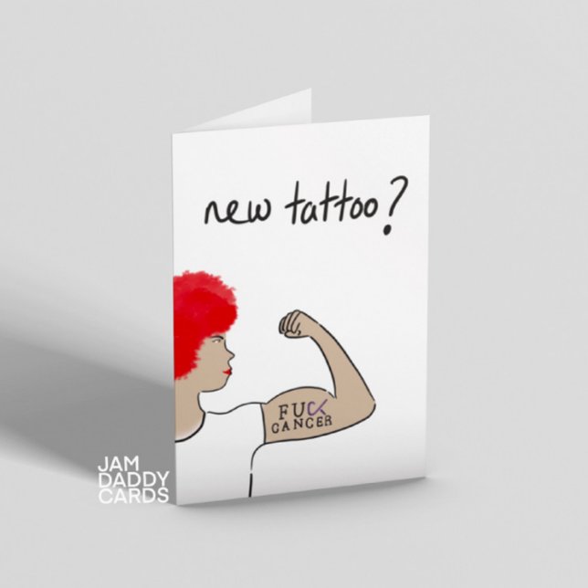 Tatuering för cancerkämpe kort (Skapare uppladdad)