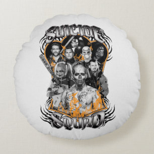 Tatuering för specialgrupp X för självmordSquad Rund Kudde