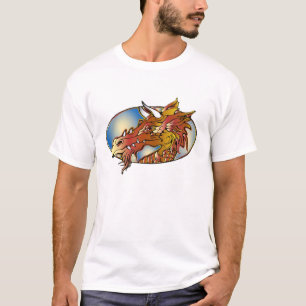Tatuering Konst Drakhuvud - T-shirt