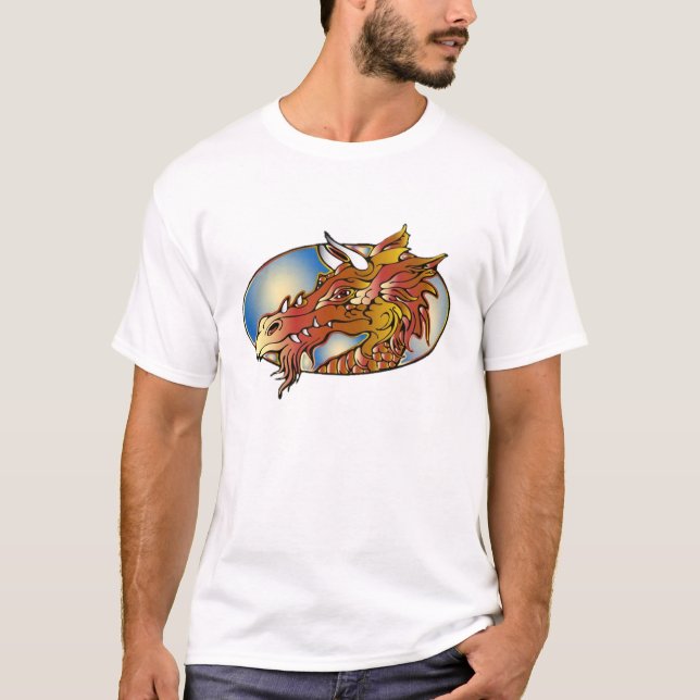 Tatuering Konst Drakhuvud - T-shirt (Framsida)