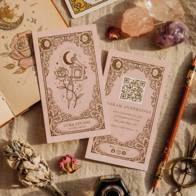 Tatuering Konstnär Celestial Tattoo Studio Visitkort (Skapare uppladdad)