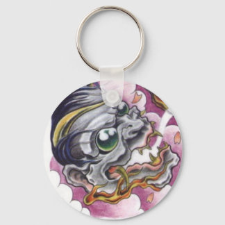 tatuering med orientalskalle nyckelring