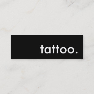 tatuering. mini visitkort