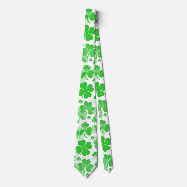 Tatuering mönster för Shamrocks / Klöver + dina id Slips (Framsida)