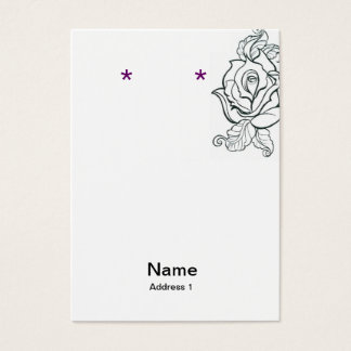 Tatuering och leapord för örhängekortmellanrum visitkort