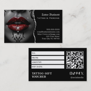 Tatuering presentgift visitkort