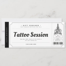 Tatuering Presentkort Biljett Voucher Certifikat Inbjudningar