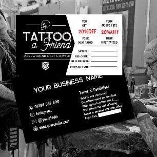 Tatuering Referens Kort Mall Tatuera en Vän